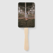 Eenvoudig Afstuderen Foto Modern Afstuderen Handwaaier (Achterkant)