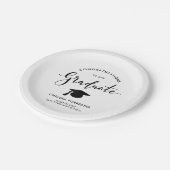 Eenvoudig Afstuderen handgeschreven script Gefelic Papieren Bordje (Gekanteld)