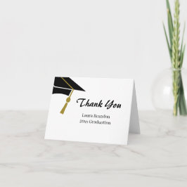 Eenvoudig Afstuderen Hartelijk dank Bedankkaart