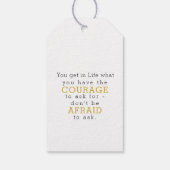 Eenvoudig Afstuderen Label Cadeau met scripts Cadeaulabel (Achterkant)