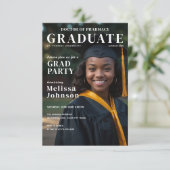 Eenvoudig Afstuderen Magazine Hoesje geïnspireerd Kaart (Staand voorkant)