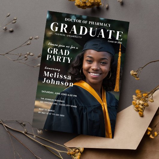 Eenvoudig Afstuderen Magazine Hoesje geïnspireerd Kaart