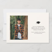 Eenvoudig Afstuderen met 2 foto's Kaart (Achterkant)