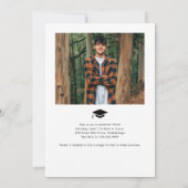 Eenvoudig Afstuderen met 2 foto's Kaart (Achterkant)