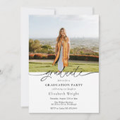 Eenvoudig Afstuderen met foto Kaart (Voorkant)