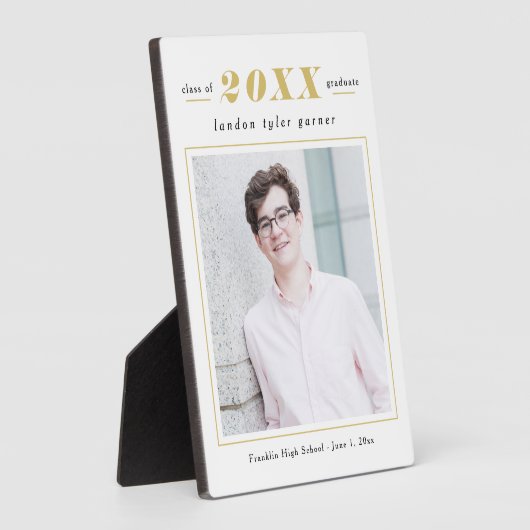 Eenvoudig Afstuderen met KLEURENKLASSE Fotoplaat (Zijkant)