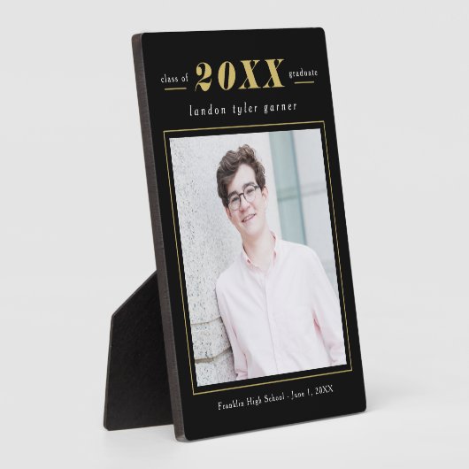 Eenvoudig Afstuderen met KLEURENKLASSE Fotoplaat (Zijkant)