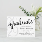 Eenvoudig Afstuderen | Minimalistisch zwart-wit Kaart (Staand voorkant)