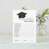 Eenvoudig afstuderen scramble afstuderen game kaart (Staand voorkant)