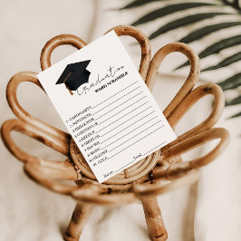 Eenvoudig afstuderen scramble afstuderen game kaart