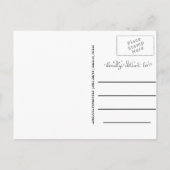 Eenvoudig Afstuderen script | De datumfoto opslaan Aankondigingskaart (Achterkant)