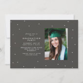 Eenvoudig afstuderen script twee foto afstuderen kaart (Achterkant)