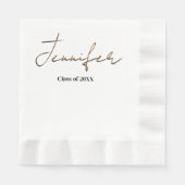 Eenvoudig Afstuderen Servet (Voorkant)