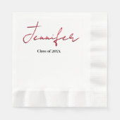 Eenvoudig Afstuderen Servet (Voorkant)