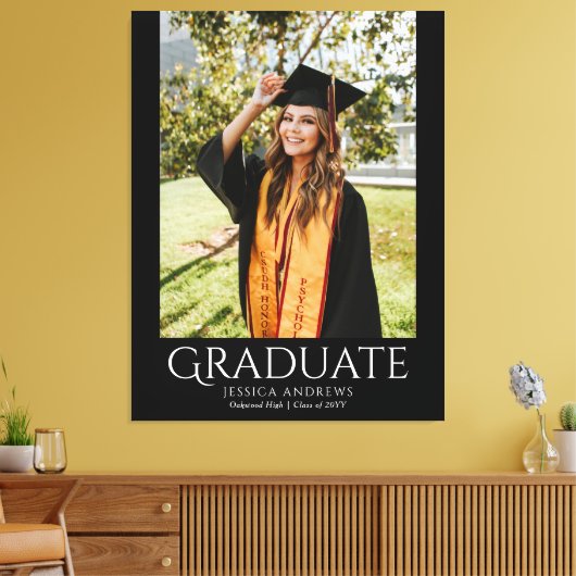 Eenvoudig Afstuderen Stijlvolle Modern Afstuderen Canvas Afdruk (Insitu (Woonkamer))