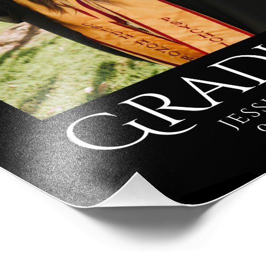 Eenvoudig Afstuderen Stijlvolle Modern Afstuderen  Foto Afdruk (Hoek)