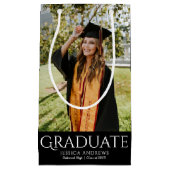 Eenvoudig Afstuderen Stijlvolle Modern Afstuderen  Klein Cadeauzakje (Voorkant)