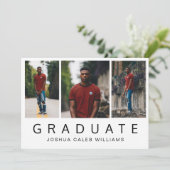 Eenvoudig Afstuderen voor fotocollage minimalistis Aankondiging (Staand voorkant)