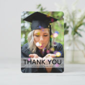 Eenvoudig Afstuderen voor foto's en aangepaste ber Bedankkaart (Staand voorkant)