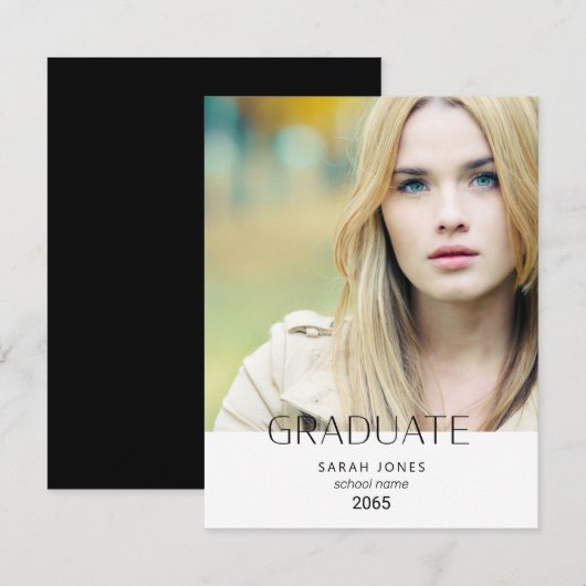 Eenvoudig Afstuderen voor foto's van studenten (Voorkant / Achterkant)