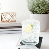 Eenvoudig Afstuderen zwart en wit Glazen Onderzetter