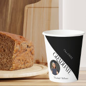 Eenvoudig Afstuderen zwart en wit Papieren Bekers