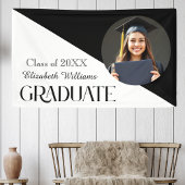 Eenvoudig Afstuderen zwart en wit Poster