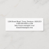 Eenvoudig algemeen chirurg Visitekaartje (Achterkant)