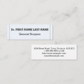 Eenvoudig algemeen chirurg Visitekaartje (Voorkant / Achterkant)