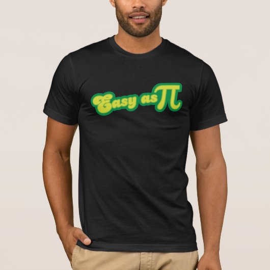 Eenvoudig als Pi (groen) T-shirt (Voorkant)