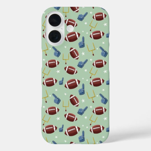 Eenvoudig Amerikaans Football Case-Mate iPhone Case (Achterkant)