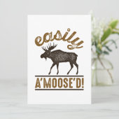 Eenvoudig A'Moose'D Bedankkaart (Staand voorkant)