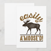 Eenvoudig A'Moose'D Bedankkaart (Voorkant / Achterkant)