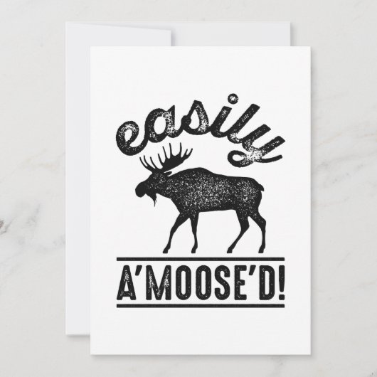 Eenvoudig A'Moose'D Bedankkaart (Voorkant)
