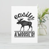 Eenvoudig A'Moose'D Bedankkaart (Staand voorkant)