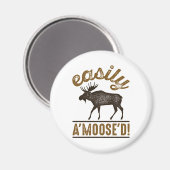 Eenvoudig A'Moose'D Magneet (Voorkant / Achterkant)