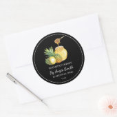 Eenvoudig Ananas Geïnfuseerde Honing Etiket (Envelop)