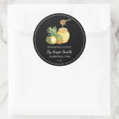 Eenvoudig Ananas Geïnfuseerde Honing Etiket (Tas)