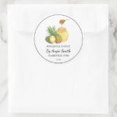Eenvoudig Ananas Geïnfuseerde Honing Etiket (Tas)