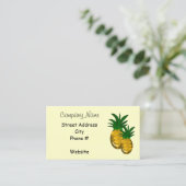 Eenvoudig ananas visitekaartje (Staand voorkant)