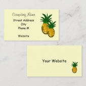 Eenvoudig ananas visitekaartje (Voorkant / Achterkant)