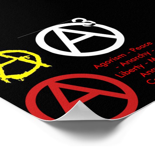 Eenvoudig Anarchy-Poster Poster (Hoek)