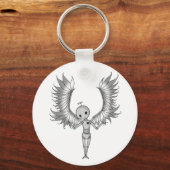 Eenvoudig Angel Keyring Sleutelhanger (Voorkant)