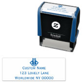 Eenvoudig ankeradreslabel  zelfinktende stempel (In situ)