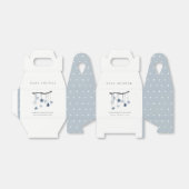 Eenvoudig Aqua Blue Star Mobile-Baby shower Bedankdoosjes (Uitgevouwen)