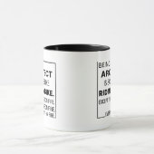 Eenvoudig architect zijn, aangepaste architectuur mok (Midden)