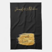 Eenvoudig art Lover Minimal Design Theedoek (Verticaal)