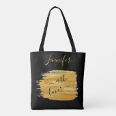 Eenvoudig art Lover Minimal Design Tote Bag (Achterkant)