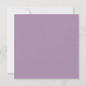 Eenvoudig artsy Minimal Photo Lavender Wedding Save The Date (Achterkant)