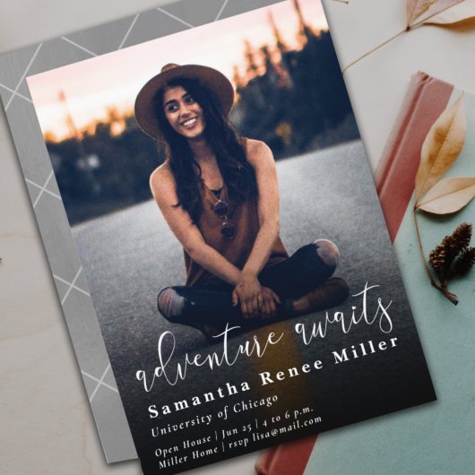 Eenvoudig avontuur wacht op Foto-Afstuderen Kaart